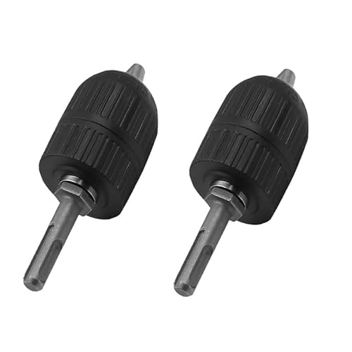 Youery 2 stuks Snelspanboorhouder 1,5-13 mm, snelspanboorkop, snelle boorkop, sds boorhouder, boorhouder, sds adapter, snelspanner met 1/2 inch SDS Plus adapter, boorkop