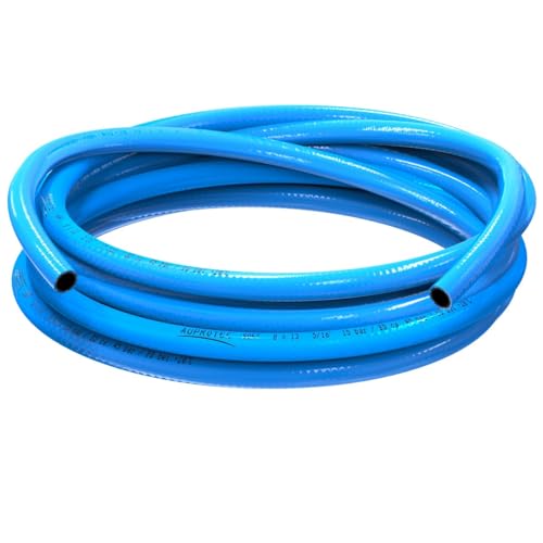 AUPROTEC Persluchtslang 8 mm Ø binnen 5 m pvc-slang I 3-laags weefselslang voor persluchtcompressor I band/meter compressorslang zeer flexibel