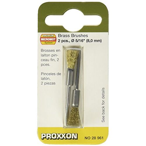 PROXXON Penseelborstels messing, 8 mm, 2 stuks, 28961