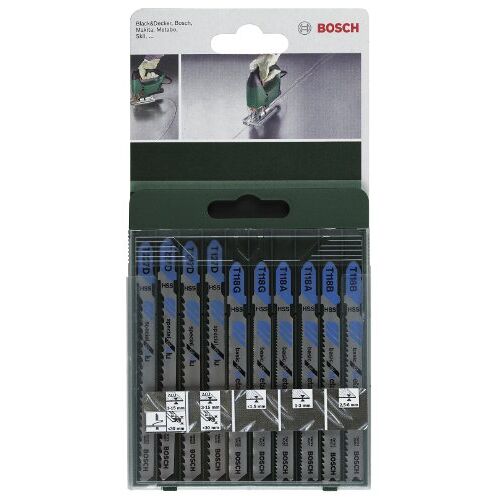 Bosch DIY 10-delig Decoupeerzaagblad set metaal voor zagen in metaal