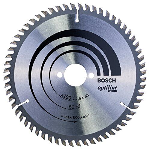 Bosch 2608641188 cirkelzaagblad Optiline Wood voor het zagen in hout voor handcirkelzagen 190 mm