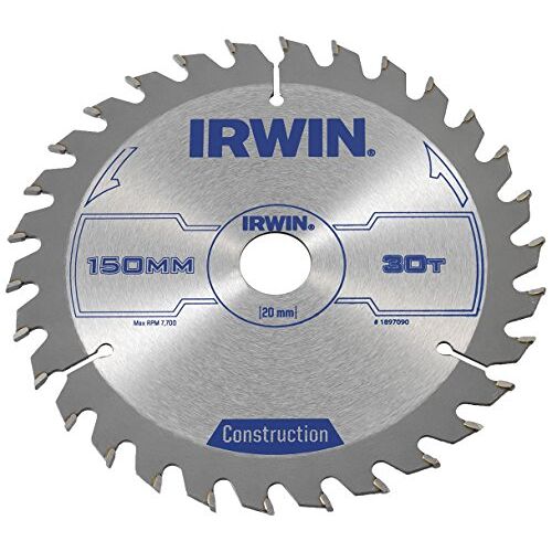 IRWIN IRW1897090 150 x 20mm 30-tanden cirkelzaagblad met ATB-tandslijpmachine
