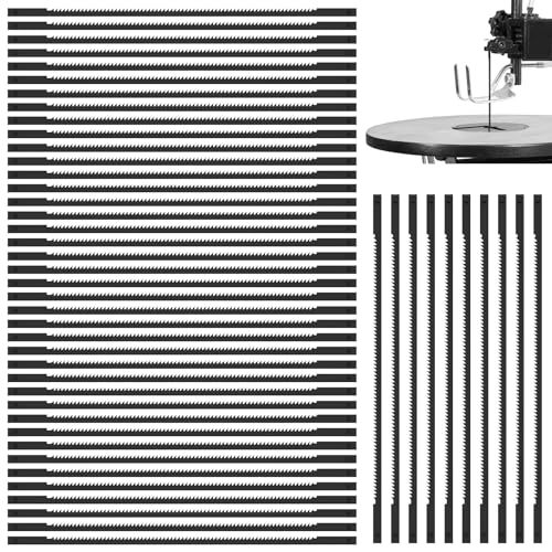 EUEOSTEN 45 stuks Pin End Scroll Zaagbladenset compatibel met 3921/3922 SK5 SK5 koolstofstaal Scroll Saw Blades Kit 5 inch 18TPI houten snij-crollzaag, vervanging voor houtkunststof (45 stuks)