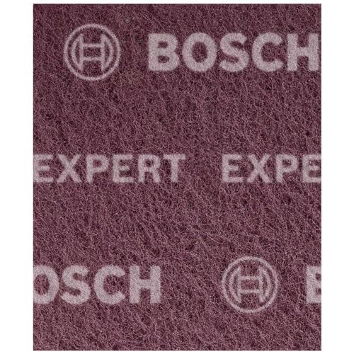 Bosch 2x Expert N880 vliespads (voor Stalen platen, 115 x 140 mm, Mate van fijnheid grof A, accessoires Handmatig schuren)