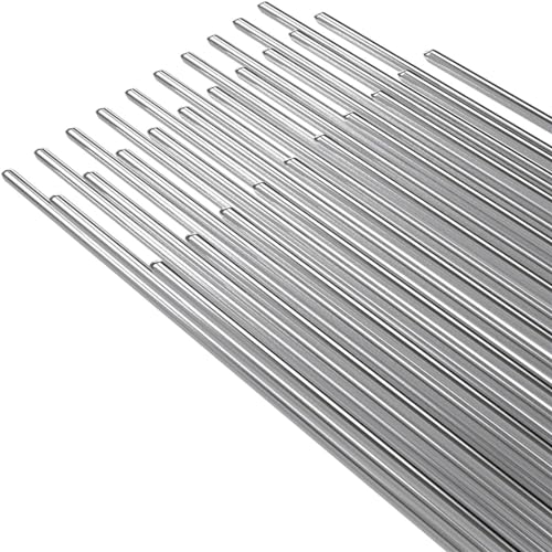 LKUOU Aluminium lasstaven, Flux Core-lasdraadoplossing Lassen van aluminium soldeerstaven op lage temperatuur (Color : 30PCS, Size : 500mmx1.6mm)