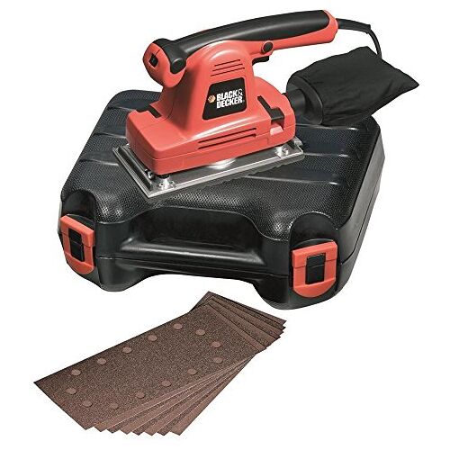 Black & Decker Ka274Eka-Qs Orbitale slijpmachine met accessoires in koffer, 310 W, 33,4 x 16 x 17,5 cm