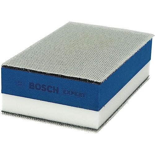 Bosch 1x EXPERT Dual Density Block (voor Hout, 80 x 133 mm, met M480 Schuurnet 2xP80/2xP120/1xP180, Accessoires Handmatig Schuren)