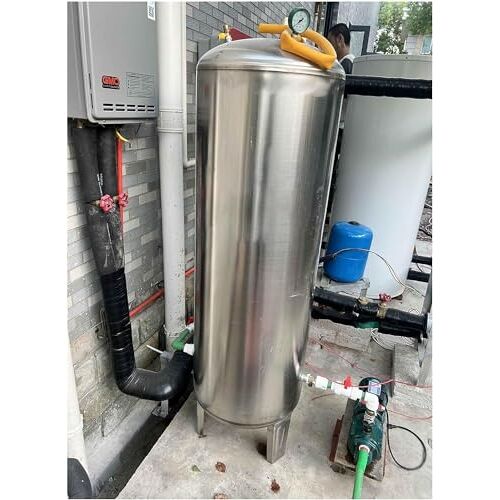 AviiSo Wateropslagtank voor putpomp/putsystemen, installatieset voor druktank, 60, 100, 160, 200, 250, 300 liter, druktank (afmetingen: 95 x 40 cm/37. 4 x 15,7 inch (100L/26,4 GaL))