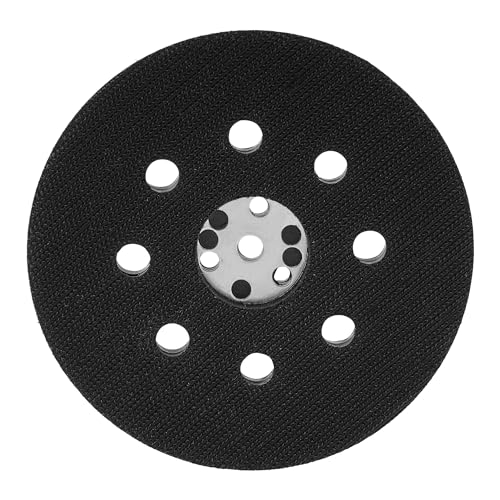 S&S-Shop Velcro schuurschijf Ø 125 mm   1 stuk   zwart   Accessoires voor excentrische schuurmachine   8 gaten   voor 125 mm schuurschijven   polijstmachine   schijfschuurmachine