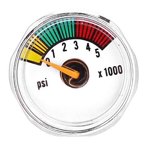 Regun 5000 psi 1 / 8NPT Micro Mini Gauge Manometer- Gauge Manometer voor Paintball PCP Air Rifle (5000 psi 1/8 NPT)