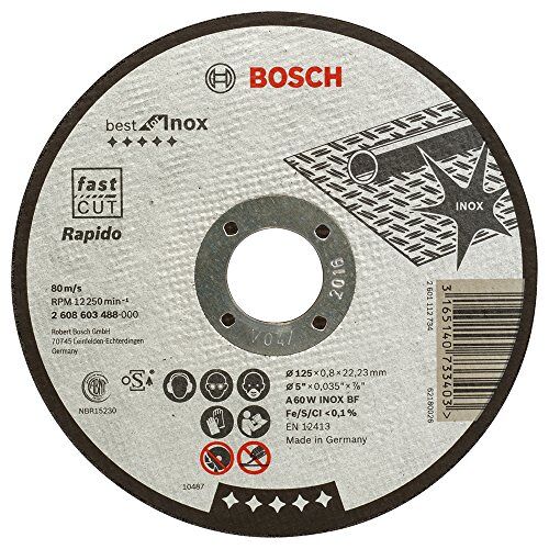 Bosch 2 608 603 48 doorslijpschijf Best for Inox 125 mm