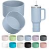 XYTDM 2-pack siliconen laarzen geschikt voor Stanley Tumblers 40 oz, 30 oz, 20 oz en 12-24 oz waterflessen Accepteert Yeti en Owala waterflessen Bodemkap past op Stanley accessoires (Chambray)