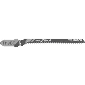 Bosch 5x T 119 BO Basic for Wood decoupeerzaagblad (voor Zachthout, Multiplex, Lengte 83 mm, Professional Accessoires Decoupeerzaag) Bosch 5x T 119 BO Basic for Wood decoupeerzaagblad (voor Zachthout, Multiplex, Lengte 83 mm, Professional Accessoires Decoupeerzaag)