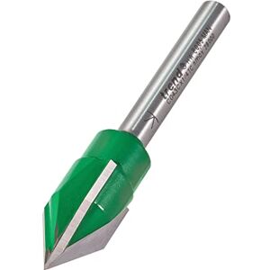 TREND Craftpro Drievoudige Fluit Graveerfrees, 1/4 Inch Schacht, 15.1 Mm Snijdiameter & 60 Graden V-Groef, Hardmetalen Punt (Tct), C043Cx1/4Tc TREND Craftpro Drievoudige Fluit Graveerfrees, 1/4 Inch Schacht, 15.1 Mm Snijdiameter & 60 Graden V-Groef, Hardmetalen Punt (Tct), C043Cx1/4Tc