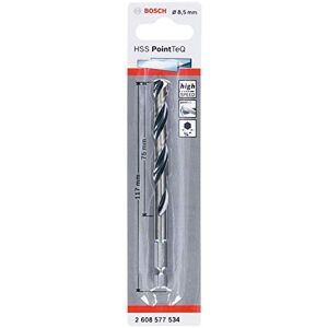 Bosch Professional PointTeQ Boor met zeskantschacht (voor metaal, Ø: 8,5 mm, Totale lengte: 117 mm, ¼" zeskantschacht, accessoire voor slagschroevendraaier en boor-/schroefmachine) Bosch Professional PointTeQ Boor met zeskantschacht (voor metaal, Ø: 8,5 mm, Totale lengte: 117 mm, ¼" zeskantschacht, accessoire voor slagschroevendraaier en boor-/schroefmachine)