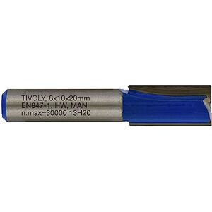 TIVOLY Frees - Ø10mm, Carbide, 2 snijden, Ø8mm schacht - Frees TIVOLY Frees - Ø10mm, Carbide, 2 snijden, Ø8mm schacht - Frees
