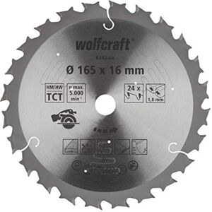 wolfcraft Cirkelzaagblad voor accu-handcirkelzagen, serie lila I 6343000 I Snelle, middelgrove sneden wolfcraft Cirkelzaagblad voor accu-handcirkelzagen, serie lila I 6343000 I Snelle, middelgrove sneden