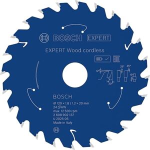 Bosch 1x EXPERT Wood cordless-Cirkelzaagblad voor handcirkelzaag (voor Zachthout, Hardhout, Ø mm, Professional Accessoires Snoerloze handcirkelzagen) Bosch 1x EXPERT Wood cordless-Cirkelzaagblad voor handcirkelzaag (voor Zachthout, Hardhout, Ø mm, Professional Accessoires Snoerloze handcirkelzagen)