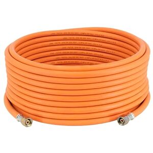 CFH Gasslang rubber VS 790-20 m rubberen gasslang met dubbelzijdige G 3/8 inch LH-aansluiting, voor ontvlamapparaten en gassoldeerapparaten, LPG/propaan/butaan, 20 bar, conisch afdichtend, -30 °C tot CFH Gasslang rubber VS 790-20 m rubberen gasslang met dubbelzijdige G 3/8 inch LH-aansluiting, voor ontvlamapparaten en gassoldeerapparaten, LPG/propaan/butaan, 20 bar, conisch afdichtend, -30 °C tot