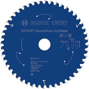Bosch 1x EXPERT Aluminium cordless-Cirkelzaagblad voor handcirkelzaag (voor Aluminium, Ø mm, Professional Accessoires Snoerloze handcirkelzagen) Bosch 1x EXPERT Aluminium cordless-Cirkelzaagblad voor handcirkelzaag (voor Aluminium, Ø mm, Professional Accessoires Snoerloze handcirkelzagen)