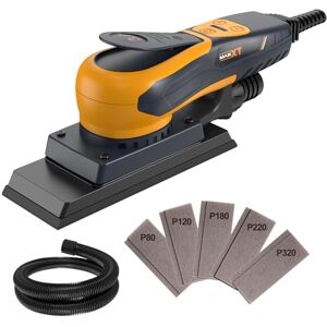 MAXXT Borstelloze excentrische schuurmachine, 3,0 mm 350 W, instelbare snelheid 4000-10.000/rpm, automatische rem 2s, automatische stofverzameling, schuuroppervlak 198 x 70 mm, 10 schuurbladen MAXXT Borstelloze excentrische schuurmachine, 3,0 mm 350 W, instelbare snelheid 4000-10.000/rpm, automatische rem 2s, automatische stofverzameling, schuuroppervlak 198 x 70 mm, 10 schuurbladen