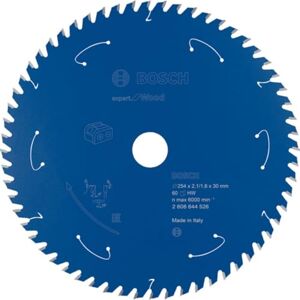 Bosch Professional Cirkelzaagblad Expert for Wood (hout, 254 x 30 x 2,1 mm, 60 tanden, accessoire accu-cirkelzaag) Bosch Professional Cirkelzaagblad Expert for Wood (hout, 254 x 30 x 2,1 mm, 60 tanden, accessoire accu-cirkelzaag)