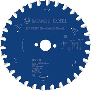 Bosch Professional Cirkelzaagblad Expert for Sandwich Panel (sandwichpanelen, 160 x 20 x 2 mm, 30 tanden, accessoire accu-cirkelzaag) Bosch Professional Cirkelzaagblad Expert for Sandwich Panel (sandwichpanelen, 160 x 20 x 2 mm, 30 tanden, accessoire accu-cirkelzaag)