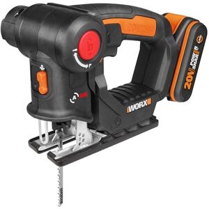 WORX WX550 Axis Accu-multizaag, professionele pendelslag-steek- en reciprozaag, ideale 2-in-1 zaag voor hout, staal en pvc, compatibel met PowerShare WORX WX550 Axis Accu-multizaag, professionele pendelslag-steek- en reciprozaag, ideale 2-in-1 zaag voor hout, staal en pvc, compatibel met PowerShare