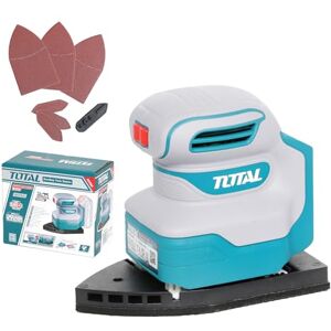 TOTAL Delta Accuschuurmachine Duurzame 20V-accu Gebruiksvriendelijk Inclusief 3 schuurpads en 3 Delta schuurvellen Perfect voor hoeken en randen Onbelast toerental 12000 tpm TOTAL Delta Accuschuurmachine Duurzame 20V-accu Gebruiksvriendelijk Inclusief 3 schuurpads en 3 Delta schuurvellen Perfect voor hoeken en randen Onbelast toerental 12000 tpm