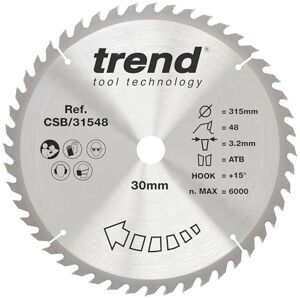 Trend CSB/31548 Cirkelzaagblad Craft Pro - 315mm, 48 Tanden, Wolfraamcarbide Trend CSB/31548 Cirkelzaagblad Craft Pro - 315mm, 48 Tanden, Wolfraamcarbide