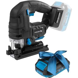 Högert TECHNIK Accu-pendeldecoupeerzaag, 18 V, borstelloze motor, draadloos, 0-2600 omw/min, 26 mm bladsnaaf, 4-traps bladwiel, vervanging van het lemmet, led, aluminium sokkel + Promo 2,0 Ah Högert TECHNIK Accu-pendeldecoupeerzaag, 18 V, borstelloze motor, draadloos, 0-2600 omw/min, 26 mm bladsnaaf, 4-traps bladwiel, vervanging van het lemmet, led, aluminium sokkel + Promo 2,0 Ah