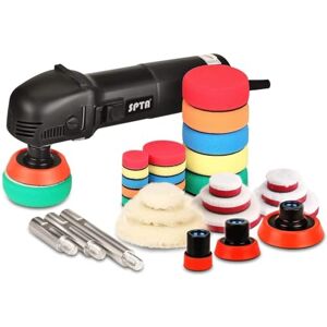 SPTA Mini-polijstmachine, , 780 W, polijstmachine met 6 variabele snelheden, zijhandgreep, 25/50/80 mm polijstschijf/polijstspons/wollen schijf/schuurpapier voor het polijsten van auto's, meubels HROMPS3AC SPTA Mini-polijstmachine, , 780 W, polijstmachine met 6 variabele snelheden, zijhandgreep, 25/50/80 mm polijstschijf/polijstspons/wollen schijf/schuurpapier voor het polijsten van auto's, meubels HROMPS3AC