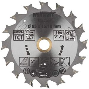 wolfcraft Cirkelzaagblad voor accu-handcirkelzagen, serie lila I 6340000 I Snelle, middelgrove sneden wolfcraft Cirkelzaagblad voor accu-handcirkelzagen, serie lila I 6340000 I Snelle, middelgrove sneden