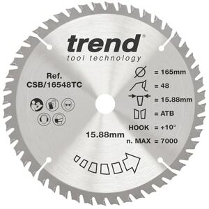 Trend CSB/16548TC Craft Pro DUNNE KERF TCT Cirkelzaagblad - Cirkelzaagblad Trend CSB/16548TC Craft Pro DUNNE KERF TCT Cirkelzaagblad - Cirkelzaagblad