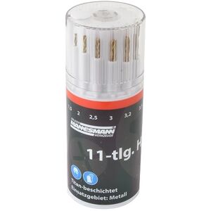 Brüder Mannesmann M50270 - Set van 11 HSS-boorbits - Set di 11 punte hss Brüder Mannesmann M50270 - Set van 11 HSS-boorbits - Set di 11 punte hss