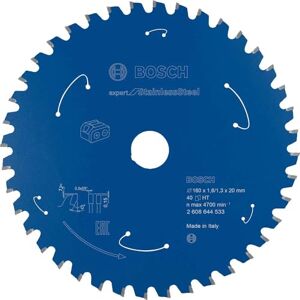 Bosch Professional Cirkelzaagblad Expert for Stainless Steel (roestvrij staal, 160 x 20 x 1,6 mm, 40 tanden, accessoire accu-cirkelzaag) Bosch Professional Cirkelzaagblad Expert for Stainless Steel (roestvrij staal, 160 x 20 x 1,6 mm, 40 tanden, accessoire accu-cirkelzaag)