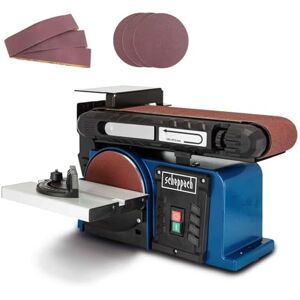 Scheppach BTS900 bandschijfschuurmachine met toebehoren schuurmachine met 370W 230V 2850 min-1 schuurpad diameter 150 mm incl. 3x schuurpapier en 3x schuurband bandschuurmachine schuurapparaat Scheppach BTS900 bandschijfschuurmachine met toebehoren schuurmachine met 370W 230V 2850 min-1 schuurpad diameter 150 mm incl. 3x schuurpapier en 3x schuurband bandschuurmachine schuurapparaat