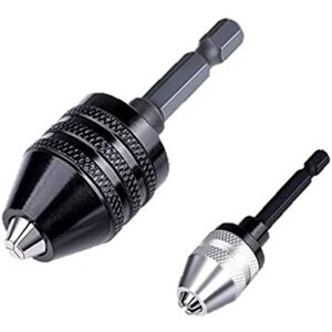 aiyun Zeskantschacht sleutelloze boorkop 2 stuks snelwisseladapter converter booradapter (0,6-8 mm, 0,3-3,6 mm) aiyun Zeskantschacht sleutelloze boorkop 2 stuks snelwisseladapter converter booradapter (0,6-8 mm, 0,3-3,6 mm)