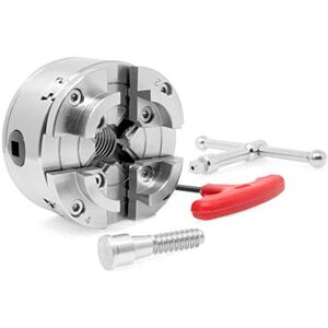 WEN LA4374 3.75-inch 4-Jaw zelfcentrerende draaibank Chuck Set met 1-inch x 8TPI-draad WEN LA4374 3.75-inch 4-Jaw zelfcentrerende draaibank Chuck Set met 1-inch x 8TPI-draad