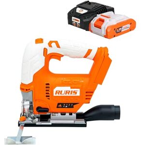 RURIS POWER FOR NATURE RURIS RMX3260 Accu-decoupeerzaag, slag 26 mm, instelbare hoek, 3800 omw/min, 5 snelheden + automatisch, ledverlichting, 4 messen inbegrepen, accu 20 V 4 Ah + oplader inbegrepen RURIS POWER FOR NATURE RURIS RMX3260 Accu-decoupeerzaag, slag 26 mm, instelbare hoek, 3800 omw/min, 5 snelheden + automatisch, ledverlichting, 4 messen inbegrepen, accu 20 V 4 Ah + oplader inbegrepen