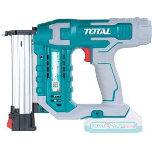TOTAL Draadloze spijkerpistool 20V P20S accu Spijkercapaciteit van 3 spijkers/seconde Voor spijkers van 15 tot 35 mm Capaciteit voor 105 spijkers Accu en lader niet inbegrepen TOTAL Draadloze spijkerpistool 20V P20S accu Spijkercapaciteit van 3 spijkers/seconde Voor spijkers van 15 tot 35 mm Capaciteit voor 105 spijkers Accu en lader niet inbegrepen