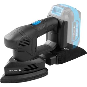 Högert TECHNIK Accu-deltaschuurmachine 18 V, compacte driehoekige schuurmachine voor hout, metaal en kunststof, multischuurmachine voor hoeken randen, detailwerk, slijper met klittenbandsysteem en Högert TECHNIK Accu-deltaschuurmachine 18 V, compacte driehoekige schuurmachine voor hout, metaal en kunststof, multischuurmachine voor hoeken randen, detailwerk, slijper met klittenbandsysteem en