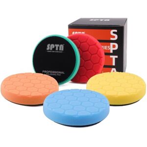 SPTA 150 mm polijstpad, Hex-Loc polijstsponzen, waxsponzen, autopolijstspons, polijstschuimset voor excentrische polijstmachine, slijpmachine SPTA 150 mm polijstpad, Hex-Loc polijstsponzen, waxsponzen, autopolijstspons, polijstschuimset voor excentrische polijstmachine, slijpmachine