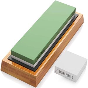 Sharp Premium Whetstone Messenslijper 2 Zijgrit 3000/8000 Wetstone Kit -Wetstone Keukenmessenslijper met afvlakkende steen en antislip rubberen basis Sharp Premium Whetstone Messenslijper 2 Zijgrit 3000/8000 Wetstone Kit -Wetstone Keukenmessenslijper met afvlakkende steen en antislip rubberen basis