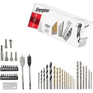 Energizer 30-delige boorset voor boormachine 11 spiraalvormige HSS 4241 titanium coating, 5 hout, 6 metselwerk, 2 houtbewerking (16/22 mm), 5 holle kopschroeven en 1 boorsjabloon Energizer 30-delige boorset voor boormachine 11 spiraalvormige HSS 4241 titanium coating, 5 hout, 6 metselwerk, 2 houtbewerking (16/22 mm), 5 holle kopschroeven en 1 boorsjabloon