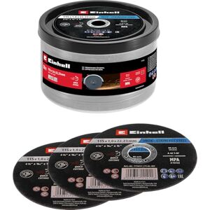 Einhell Accessories Emmer met 50 schijven 115 x 1 mm voor roestvrij staal en metaal Einhell Accessories Emmer met 50 schijven 115 x 1 mm voor roestvrij staal en metaal