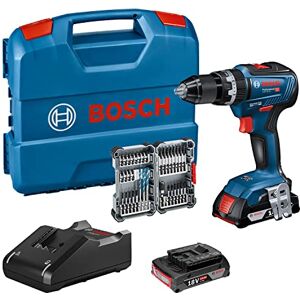 Bosch 18V System accuschroefklopboormachine GSB 18V-55 (max. draaimoment 55 Nm, incl. 2x 2,0 Ah accu + oplader, 35-delige Impact accessoireset, in L-Case) Amazon Exclusive Set Bosch 18V System accuschroefklopboormachine GSB 18V-55 (max. draaimoment 55 Nm, incl. 2x 2,0 Ah accu + oplader, 35-delige Impact accessoireset, in L-Case) Amazon Exclusive Set