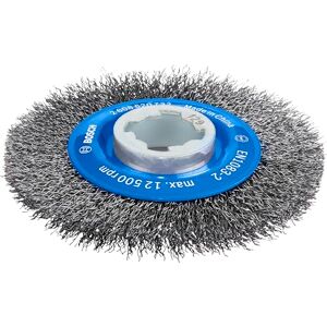 Bosch Professional schijfborstel gegolfd draad clean (voor metaal, X-LOCK, Ø 115 mm, draaddikte 0,3 mm) Bosch Professional schijfborstel gegolfd draad clean (voor metaal, X-LOCK, Ø 115 mm, draaddikte 0,3 mm)