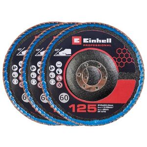 Einhell Originele keramische lamellenschijvenset (Haakse Slijper Accessoires, incl. 3x gebogen lamellenschijvenset K60, Ø125 mm, geschikt voor Haakse Slijper met Ø125 mm) Einhell Originele keramische lamellenschijvenset (Haakse Slijper Accessoires, incl. 3x gebogen lamellenschijvenset K60, Ø125 mm, geschikt voor Haakse Slijper met Ø125 mm)