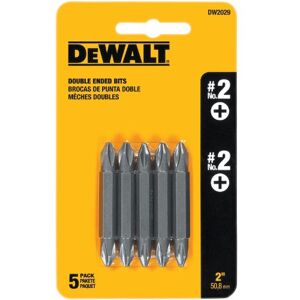 DeWalt DW2029#2 Phillips dubbele schroevendraaier bit (5-Pack) DeWalt DW2029#2 Phillips dubbele schroevendraaier bit (5-Pack)